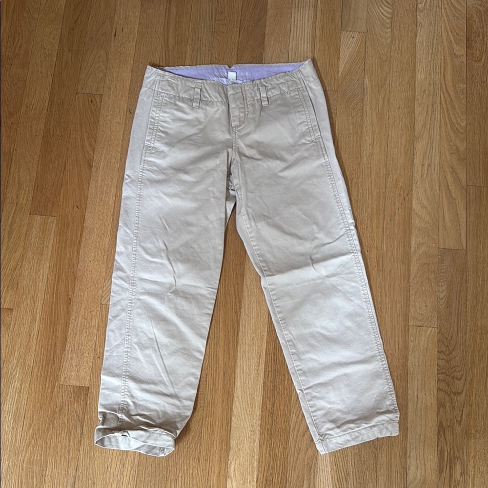 Banana Republic Tan Straight Leg Pants Lightweight